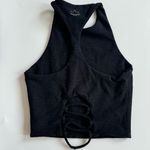 Beyond Yoga  Space Dye Across The Straps Cropped Tank Darkest Night Black Size XS Photo 5