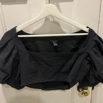 Forever 21 black puffy sleeve top Photo 0