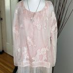Simply Couture . Elegant Pink Lace Women's Top Photo 0