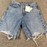 Lovers + Friends NWT Devon High Rise 90s Cut Off Jean Denim Shorts Size 25 Photo 0