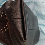 Michael Kors Aria Black Studded Shoulder Bag. Studded on handle and up sides. Photo 2