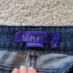 Miley Cyrus Authentic Y2K Max Azaria Size 5 dark wash distressed midrise straight jeans Photo 6