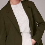 Whistles Khaki Rylee Relaxed Blazer in Khaki Green Size 2 Photo 0
