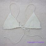 Aila Blue NEW  Free People‎ Soraya Bikini Top, white, size S Photo 1