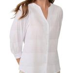 J. McLaughlin NWT  Cotton Estella Blouse White Size S Photo 9