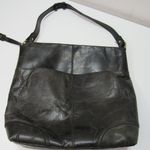 Born Black Leather Shoulder Bag Flip Opening Boho Classic Goth Minimalist Photo 9