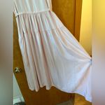 3.1 Phillip Lim 3.1 Phillip Kim Tiered Midi Silk Dress Light Blush Pink Sleeveless Designer NWT Photo 3