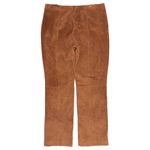 VTG The Look Randolph Duke Brown Suede Leather Lace Up Front Straight Pant Sz 16 Photo 1