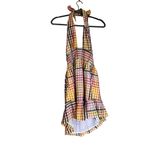 Aerie NWOT  Spring Fling Halter Dress Plaid Gingham Cotton Large Photo 6