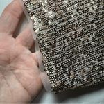 Oleg Cassini  Gold Sequin Gown Size 18W Half Sleeve Dress Plus Size Lined Holiday Photo 4