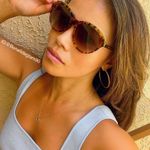 Alexander McQueen women’s AMQ 4241/S tortoise Havana gold cat-eye sunglasses Photo 15