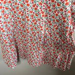 Boden USA Boden Womens Ditzy Floral Print V Neck Linen Long Sleeve Dress 14L Photo 5