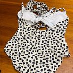 Aerie -  Black and Cream One-Piece Swimsuit Photo 2