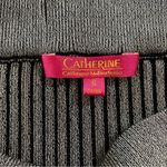 Catherine Malandrino  Elegant Black and Gray Pleated Skirt Size Small Photo 3