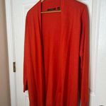 Cyrus Women’s Red Orange Open Cardigan Duster Top Size Small Photo 3