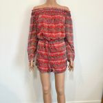 barney's new york small floral Plisse off the shoulder romper SH 2606 Photo 12