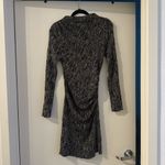 ZARA NWOT  Knit Black Metallic Thread Dress Size M Photo 9