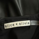 Alice + Olivia Alice + Olivia Frances Vegan Leather Puff Sleeve Mini Dress Size 8 Photo 8