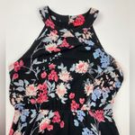 Elle  Maxi Dress HiLo Multicolor Floral Size S Photo 7