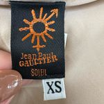 Vintage JPG Jean Paul Gaultier Soleil Emerald Green Lace Mesh Midi Dress size XS Photo 4