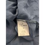 Baci Blue 100% Silk‎ Boho Sheer Midi Dress Blue Size M Photo 3