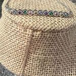 Silver tone bracelet various color glass stones slide clasp Box chain. Photo 0