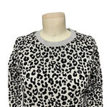 Whistles Cheetah Flocked Sweatshirt Grey Marl Size XS Gray Photo 3