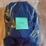 NWOT long blue sequined mermaid prom dress with long slit size 2 Photo 9