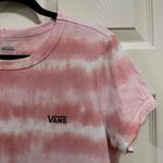 Vans sun waves tie dye baby tee shirt short sleeve light pink peach size large Photo 3