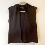 S.C. & Co Vest Navy Hooded Sleeveless Full Zip Vest Dressy/ Work/ Office M EUC Blue Size M Photo 0