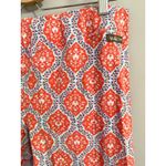 Matilda Jane  Orange White Blue Medallion Print Cropped Leggings Size Large Photo 1