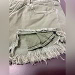We The Free Sage Green Cutoff Frayed Jean Shorts Photo 3