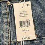 Derek Lam  Women’s Medium Wash Distressed Raw Hem Mid-Rise Skinny Jeans Size 25 Photo 5