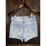 Wallflower Anchor denim short sz 3 junior women‎ cuffed blue mid Rise Wash Photo 2