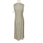 NWT VINTAGE 90s SL FASHIONS Romantic Maxi Dress Gold Size 8 Photo 6