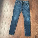 American Eagle  Women's Skinny Jeans Super Stretch‎ Mid Rise Blue Dark Wash 6 Photo 1