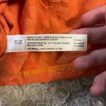 Free People  Beach Orange Floral Ribbed Baby Cropped Tee Photo 2