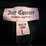 Juicy Couture NWT Velour Bling Sweatshirt Hoodie & Shorts Set black Size Large Photo 3