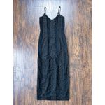 Laurence Kazar vintage •  90s beaded maxi dress black silk chiffon formal evening Photo 3