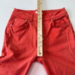 ANINE BING  Denim Jeans Button Fly High‎ Rise Orange Peach Women's Size 28 Photo 11