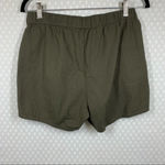 Madewell ‎ Olive Green Pull On Twill Shorts Photo 4