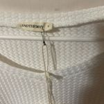 Andthewhy  White Textured Blouse with Embroidered Sleeves Photo 1