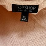 Topshop  Light Pink Ribbed Knit Low Scoop Back Mini Dress - Size 8 Photo 1