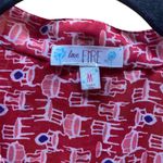 Love, Fire Love Fire Swimsuit Coverup/Sheer Blouse Sz M Photo 1