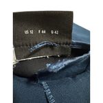 Akris  Blue Cotton Silk Blend Slim Pants Women’s Size 12 (US 44 EU) Photo 3