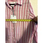 Lola River Linen Blend stripe Pink women size M Preppy nautical Size M Photo 7
