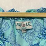 LANI LAU ROMPER 3/4 Sleeve Tropical Print Sz S/M Photo 4