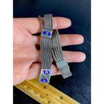 Sterling Enamel Multi Color Hearts 5 Mesh Chain Thailand 925 7” Bracelet Photo 7