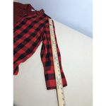 Cato Women Top XL Plaid Long Sleeve Front Henley Collared Y2K Dark Academia Photo 6