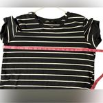 Lulus Womens Black White Striped T Photo 3